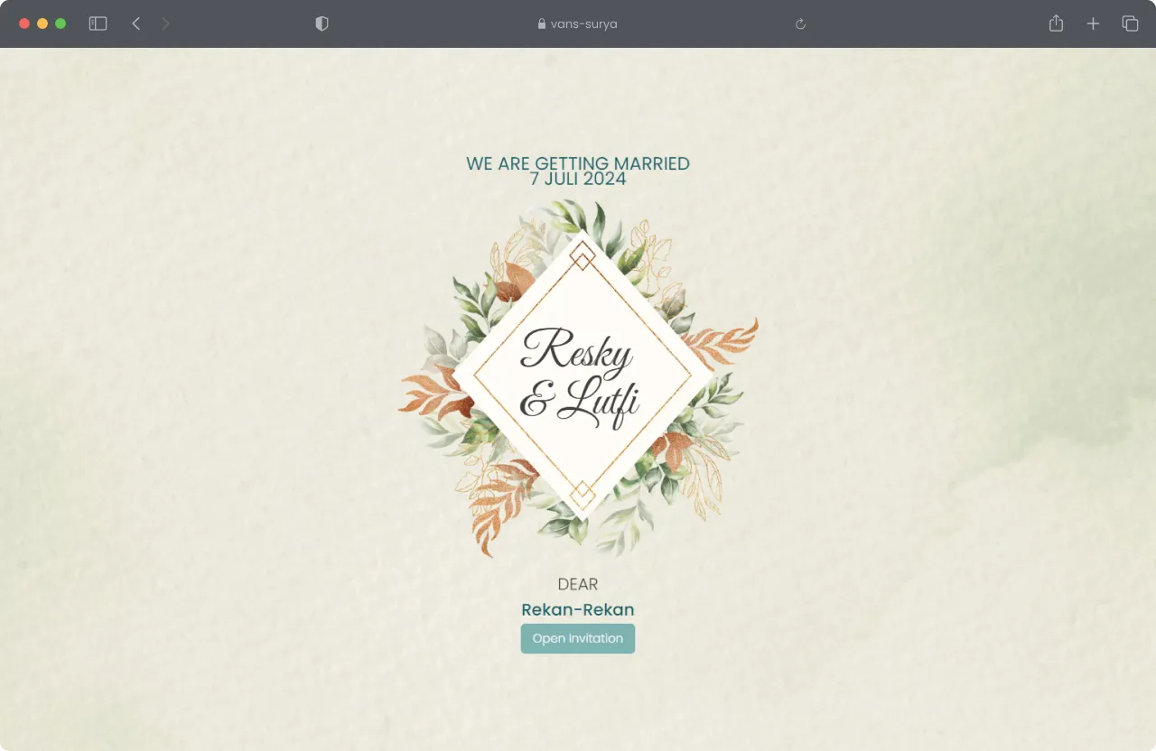 Wedding Invitation